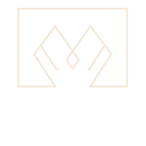 Geometric design of two interlocking squares on a white background. Mad Era Logo