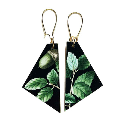 Acorn earrings by madera design studio