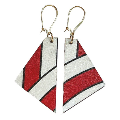 Candy Cane Earrings by Madera Design Studio