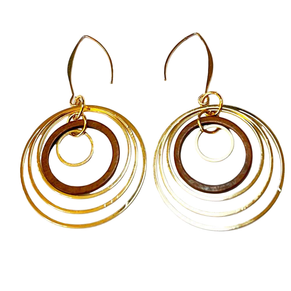 Circles earrings by madera design studio
