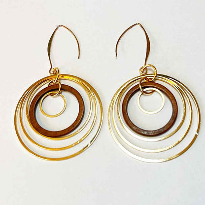 Circles earrings by madera design studio