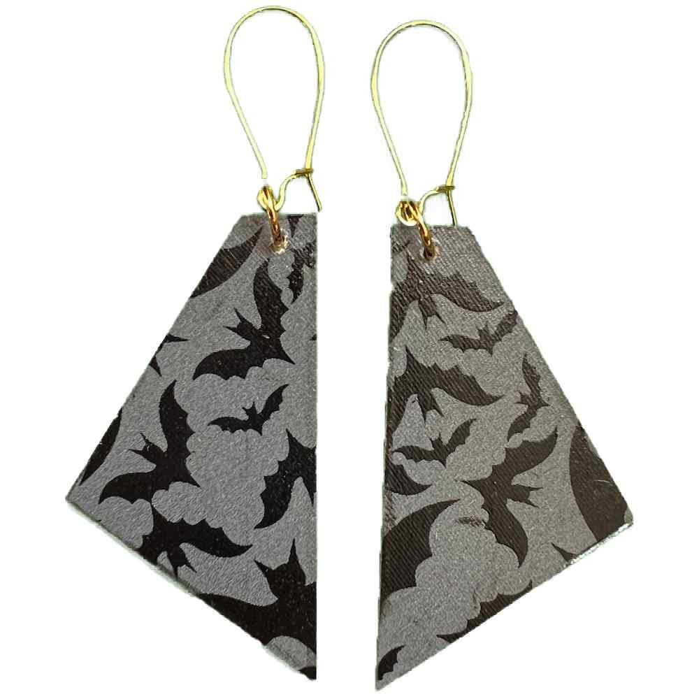 madera design studio halloween bat earrings 